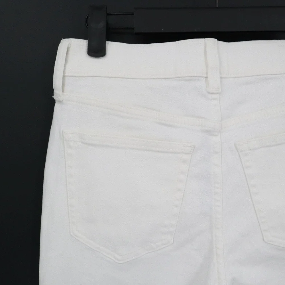 J. Crew 96 Slim Wide Jean Womens 27 White Boho Nautical Indie‎ Preppy Street NWT